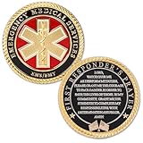 EMS-EMT First Responder Prayer Coin - A Symbol of Strength and Gratitude for First Responders - EMT Prayer Coins