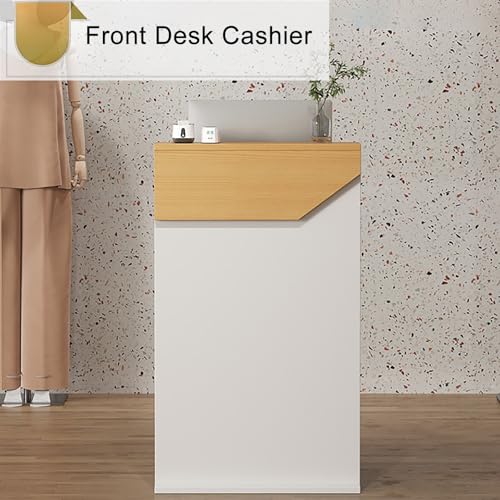 Comptoir de réception moderne en bois pour salon et bureau chic - 3