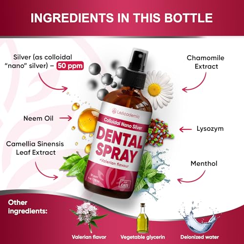 Cat Dental Care | Cat Breath Freshener | Dental Spray | All Breeds Mouth Cleaner | Spray for Bad Breath | Teeth & Mouth Cleaner | 4 oz