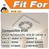 LEVANLIGHT 97015159 Motor Assembly, 676-D/2676f-A Compatible for NuTone Broan 684-D/2684F-A, 676, 684NT-A, 683-C, DX90, 80RDF, 80RDB, NT080C, HD50 Bathroom Exhaust Fan, S97015159 Replacement Motor