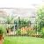 FOREHOGAR Metal Garden Fence 36 in H x 12 ft L, 6 Panels + 7 Stakes Border Dog Fence Panels Animal Barrier, No Dig Garden Fencing for Yard Patio Flower Bed Lawn Outdoor, Arch Black