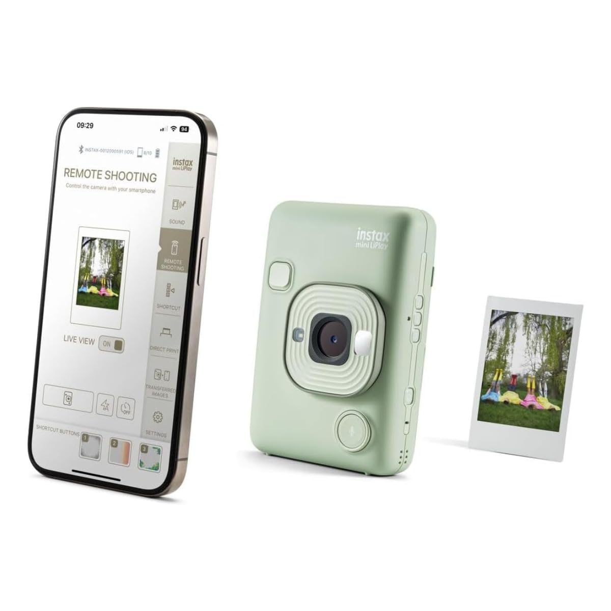 Fujifilm INSTAX mini LiPlay Matcha Green - Fotocamera Instantanea Smart - Dettaglio