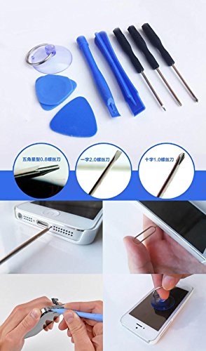 8 in 1 Repair Opening Pry Tools Screwdriver Kit Set for iPhone SE / 6s / 6s Plus / 6/6 Plus / 5S / 5 / 4S / 4 / 3G / iPod Touch for Samsung