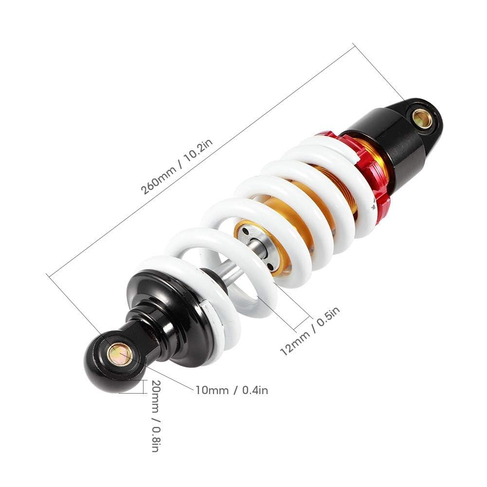 Yctze Amortisseur de Suspension d'amortisseur arrière 260mm pour 70-150CC DIRT PIT PRO BIKE TRAIL moto cross