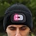 EZGO Unisex Knitted LED Beanie Cap, Ultra Bright Elite Outdoor Lighted Headlamp Hat with Removable LED Light, Perfect Hands Free Flashlight For Camping Walking Running and Hunting