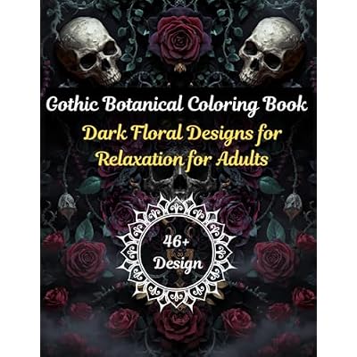 Gothic Botanical Coloring Book