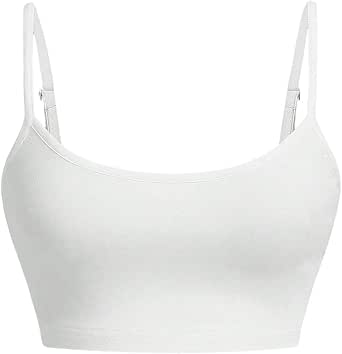Verdusa Women's Sleeveless Crochet Crop Top - Scoop Neck Hollow Out Boho Summer Tank