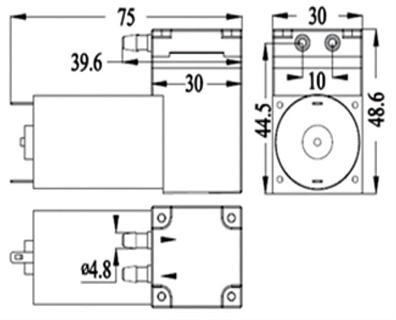 24v12V nadmuchiwana pompa próżniowa pompa dwufunkcyjna mikro pompa nadmuchiwana sok nadmuchiwana bezolejowa membranowa pompa powietrza 3bar/18L