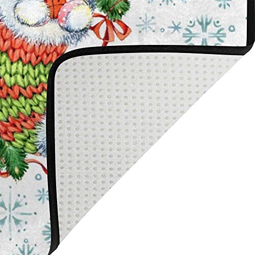 Tapis de surface ours blanc pour salon chaleureux en hiver - 5
