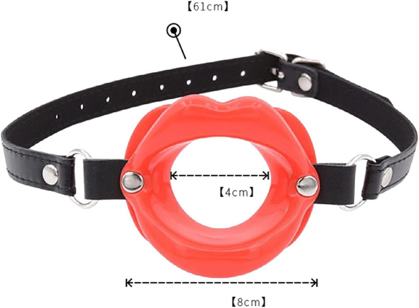 Adult Sex Toys Open Mouth Gag Lips Shaped Oral Sex Gag Bondage Restraints Fetish Slave Sex Toy Mouth Gag Lips Erotic Pink (Color : Pink)