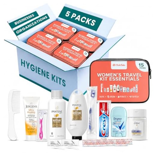 TrekTote 5 Pack Women's Hygiene Kits