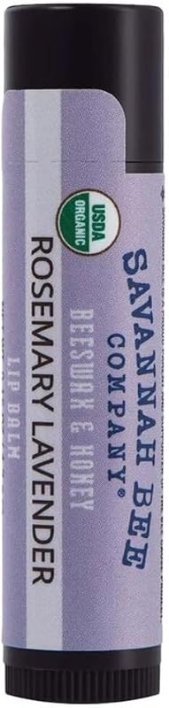 Savannah Bee Company Lip Balm - Lip Moisturizer for Chapped Lips - Hydrating Lip Balm with Pure Honey