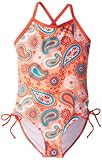 Kanu Surf Big Girls'  Secret Garden One Piece Swimsuit, Coral, 10