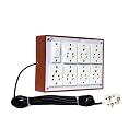 BAHUL Three Pin Multi Plug Point 4 Meter Cord,1 Switch,7 Socket & 6A Extension Board Power Indicator,Multi Outlet Electrical Switch Board gallery image