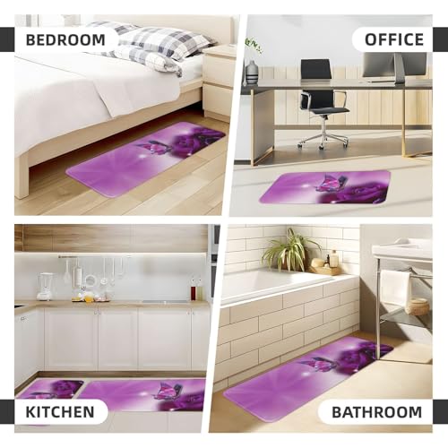 Alfombrillas de cocina estampadas de dos piezas para zonas de lavado 5
