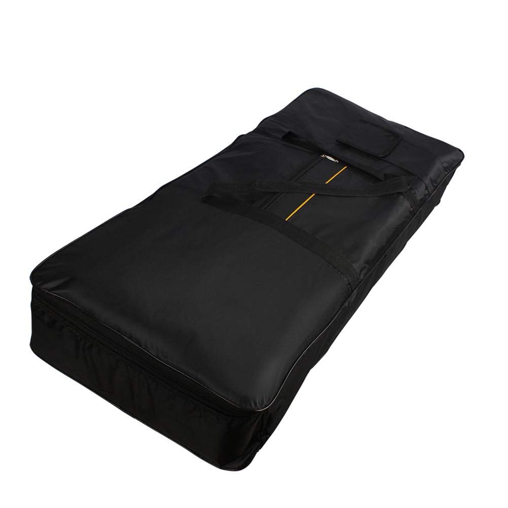 61 Key Keyboard Bag torba na keyboard elektryczna, torba do przenoszenia pianina elektrycznego, wodoszczelna torba na gitarę, wodoszczelna tkanina Oxford, lekka, 100 x 40 x 13 cm, czarny