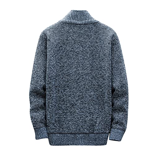 Muscularfit Big and Tall Men's Cardigan Sweaters Fashion Full Zip Fleece Lined Knitted Sweaters Long Sleeve Casual Cardigans4