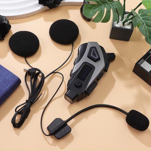 Auriculares inalámbricos de casco Alipis para evitar cables en moto 5