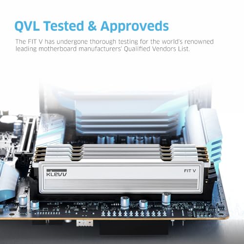 Image of KLEVV FIT V DDR5 32GB (2x16GB) 6000MHz CL30 SK Hynix A-Die 1.35V Gaming Desktop Ram Memory XMP 3.0 / AMD Expo Ready (KD5AGU880-60A300F)
