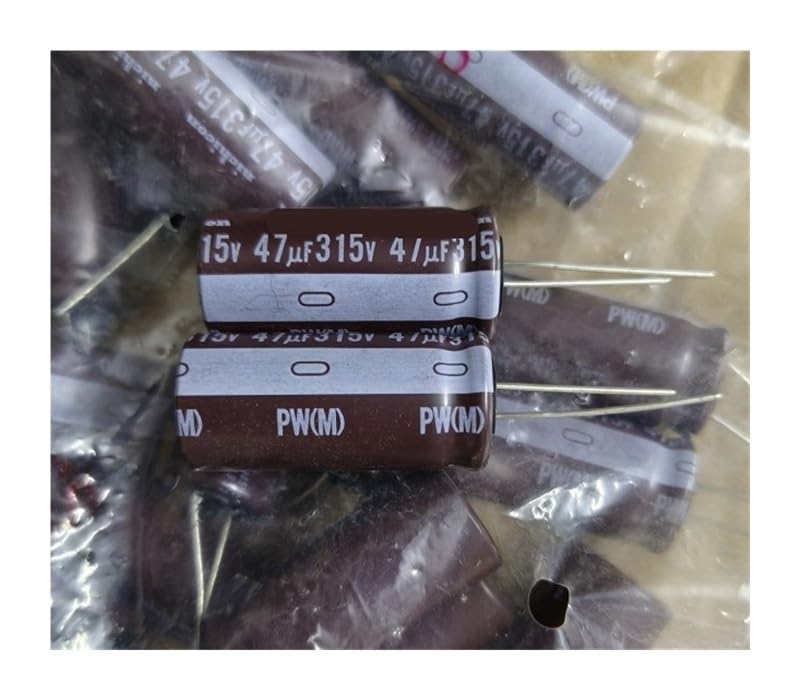 30pcs/lot 315V 47UF PW series 10X30mm Aluminum electrolytic capaci