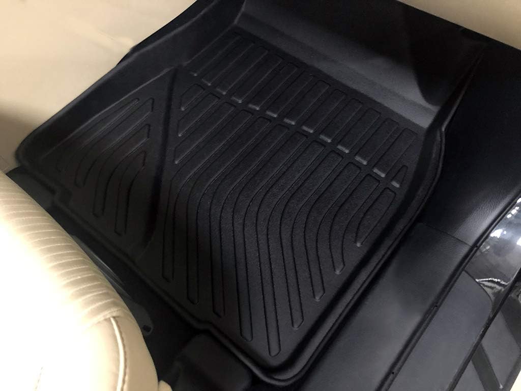 Car Floor Mats Replacement for Toyota Highlander 7 & 8 Seats 2014-2019 Custom Fit Odorless Carpets Durable All Weather Protection Liners Accessories, Black