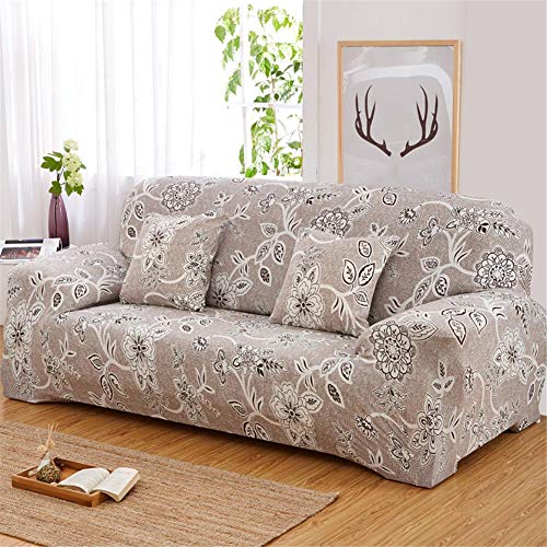 Morningtime Funda ElÁStica para Sofá 1 2 3 4 Capacidad Funda Sofá Protectora Lavable con Estampado Universal