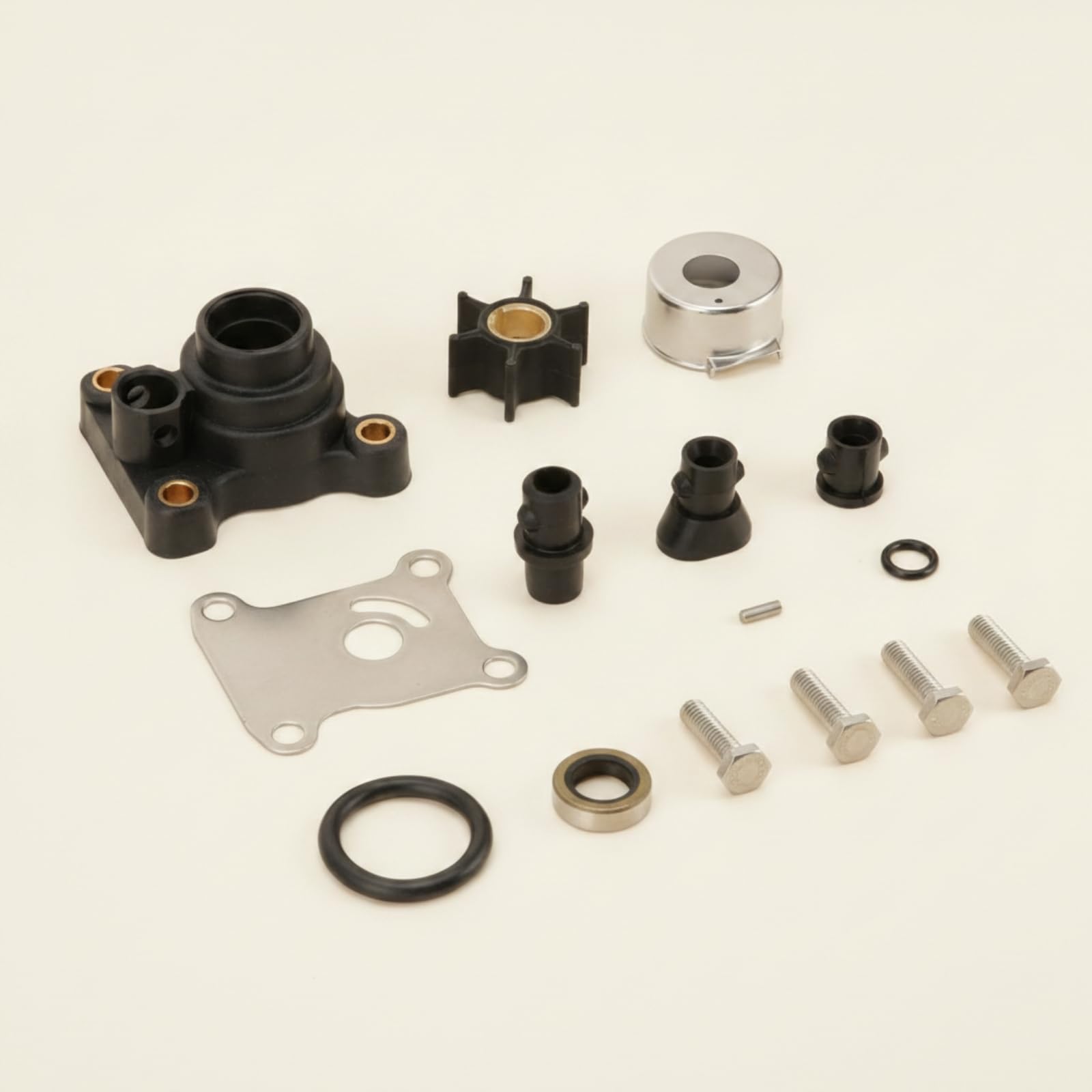 Generic Pompa Acqua Motore Marino con Alloggiamento E Girante per Evinrude 8-15 Kit Completo con Guarnizioni E Cuscinetti Adatto per Sostituzione Componenti Usati in Ambiente Marino