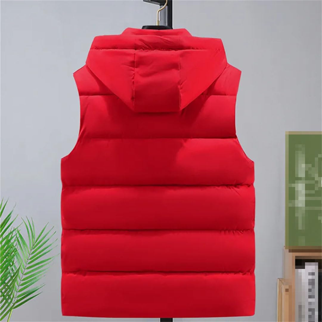 Vogrtcc Chaleco Con Capucha De Invierno, Chaleco Con Cremallera, Chaleco De Algodón