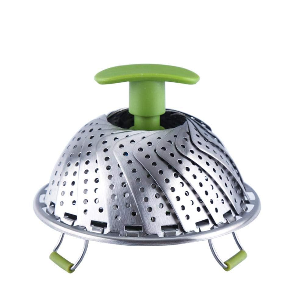 Collapsible Stainless Steel Steamer - 9 inch Basket Insert for Pots