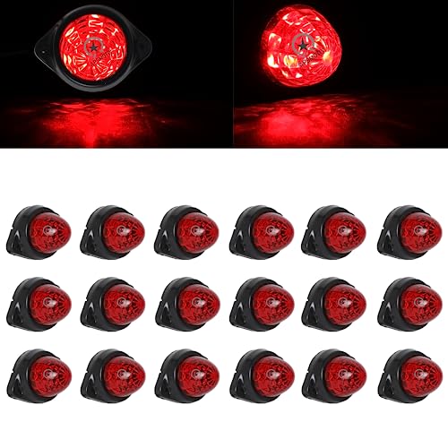 Feux de remorque LED 24V : feux de position imperméables et lumières de poulet rouge camion