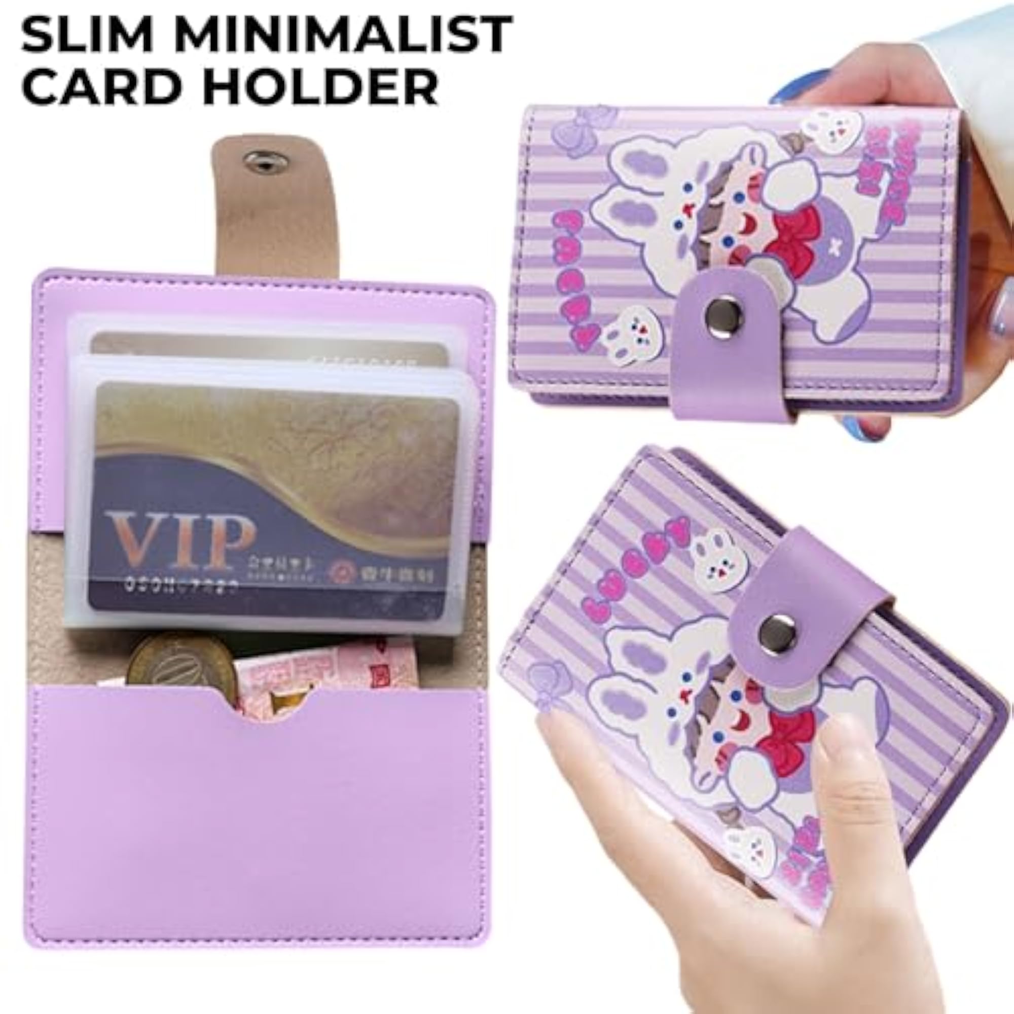 Slim Credit Card Holder Wallet, Compact Travel Organizer