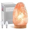 daplomb 100 Authentic Natural Himalayan Salt LampLarge Hand Carved Natural Chunk Pink Crystal Rock Salt from Himalayan Mountains Dimmer Cord 12 lbs