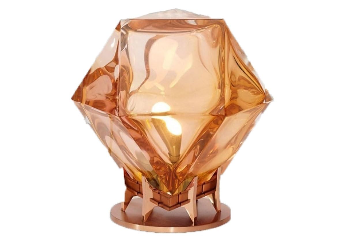 Zeng25liangOu-12 Bedside Lamps Minimally Designed Living Room Bedroom Study Office Hotel Model Decorative Desk Lamp(Orange)