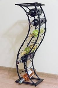 DanDiBo Weinregal Elegance Schwarz 80 cm