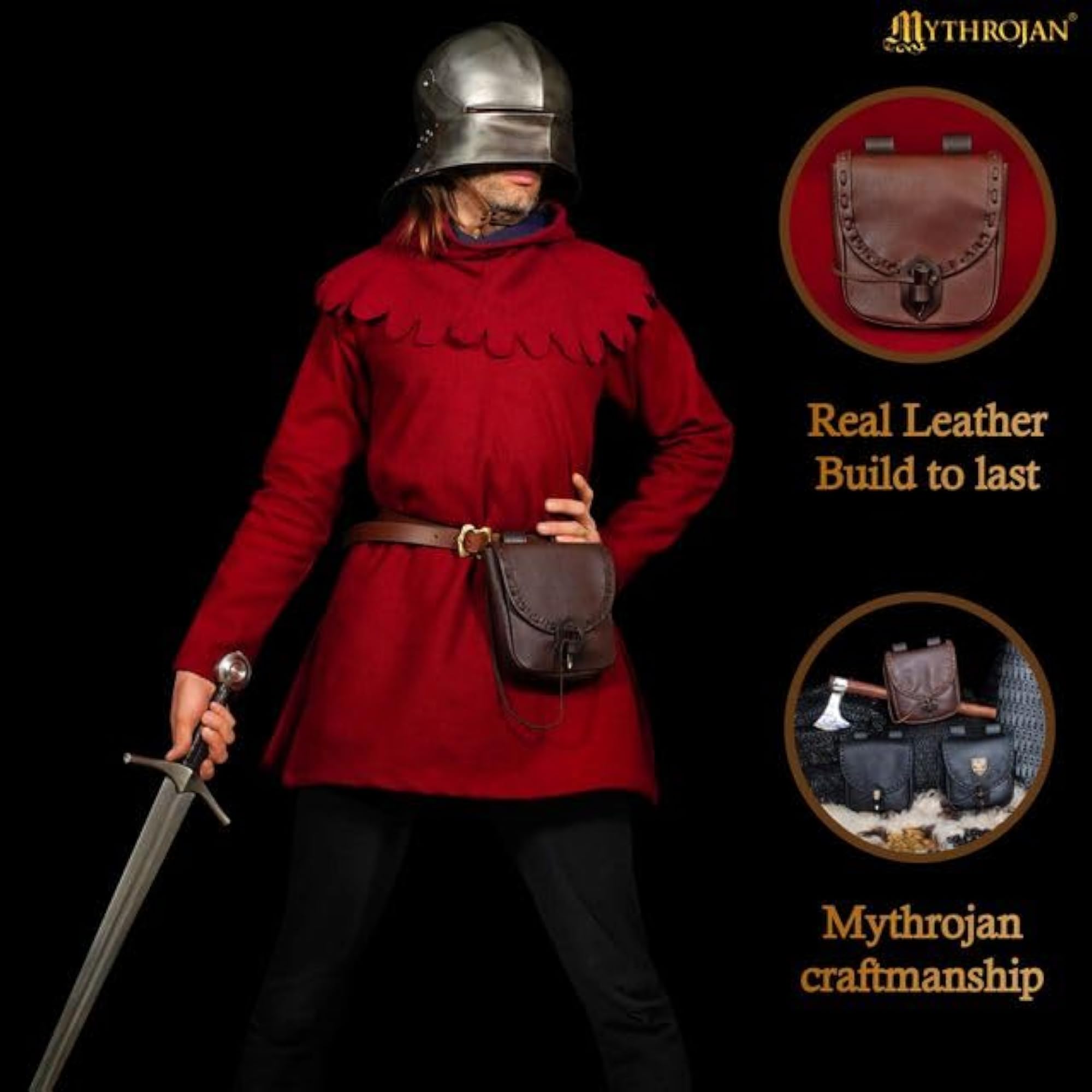 Medieval Leather Pouch Accessory