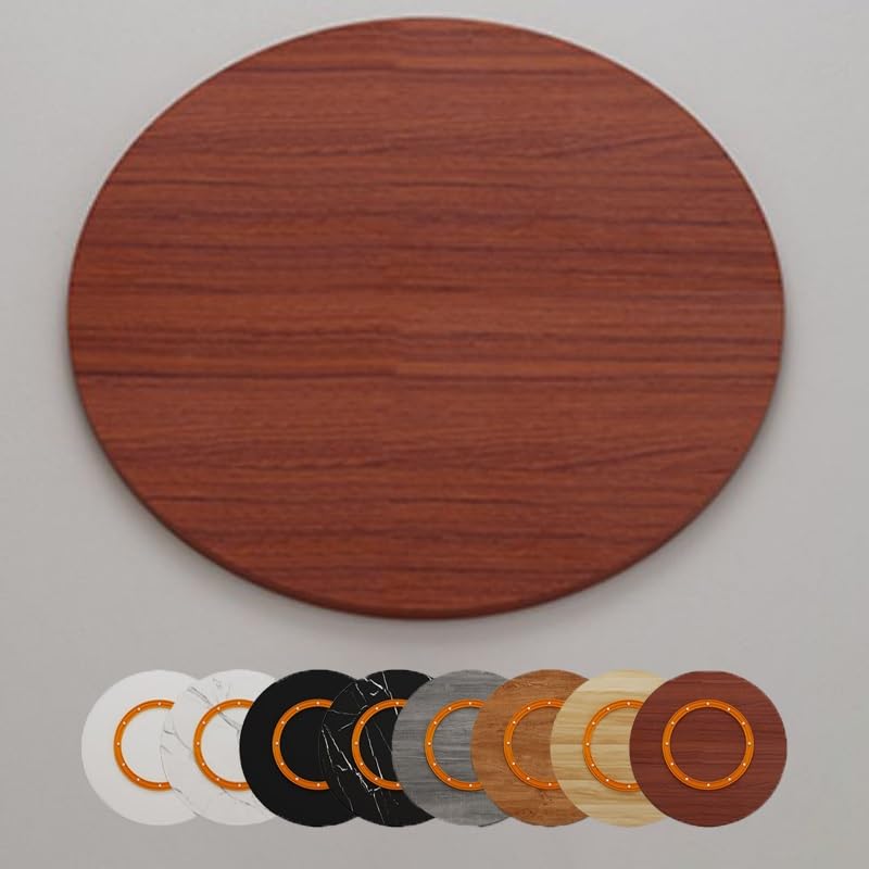 GSKFXJ Large Solid Wood Turntable for Dining Table 20in 30in 40in Lazy Susan Rotating Serving Tray Tabletop Serving Plate Wood Turntable Tray Smooth