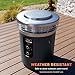Ninja Fireside360™ Outdoor Heater & Fire Pit | 3 Modes: Flame, Heat, Flame & Heat | Portable for Patio, Deck, Camping | Easy Control Smokeless Flames | Push to Start Ignition | Charcoal | OF101AMZ