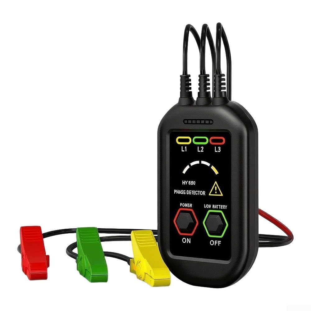 Detector de voltaje trifásico con LED y señal acústica