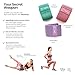 BTX15 Booty Bands, Non-Slip Resistance Bands for Legs and Butt, 3 Pack - Workout & Superfood Guides Included