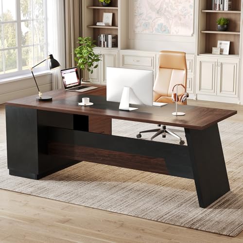LITTLE TREE 78-Inch Executive Office Desk with File Cabinet Review: A Spacious Workstation for Home Offices?