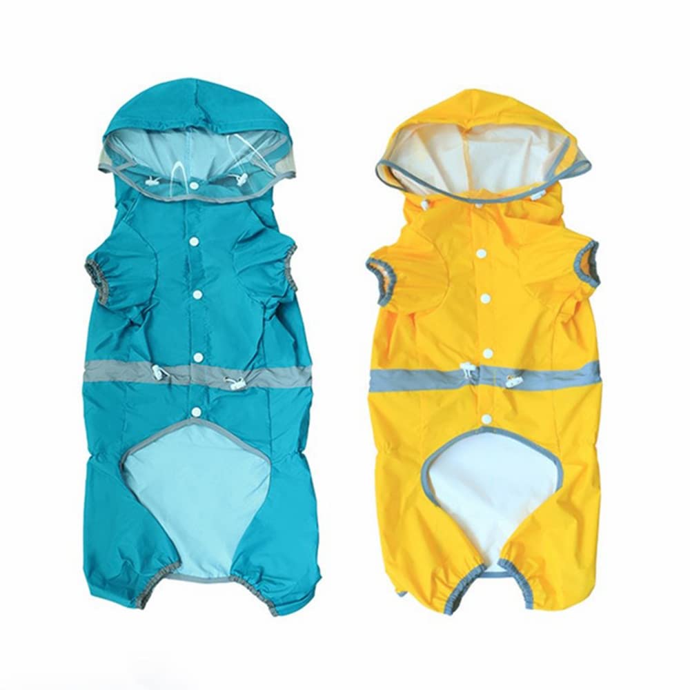 Ubranka dla psów przeciwdeszczowych dla małych i średnich psów Kurtka wodoodporna Płaszcz przeciwdeszczowy Outdoor Pet Supplies,Płaszcz przeciwdeszczowy dla psa(Yellow,XXL)