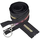 Utilizzo multiplo:queste cerniere a spirale in nylon sono adatte a un'ampia gamma di progetti creativi, compreso il cucito, arte del ricamo, diy artigianato, scrapbooking, abbellimenti di abbigliamento, borse, cuscini, e altro, è adatto per l'uso sia nel cucito che in altri progetti di artigianato, e può essere facilmente tagliato alla lunghezza desiderata