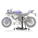 La solución perfecta para cualquier trabajo en la moto - mantenimiento, cuidado, cambio de neumáticos, reparaciones. Fácil de mover, ruedas dobles estables (incluídas) para maniobrar con facilidad en el garaje, en el sótano o en la pista
