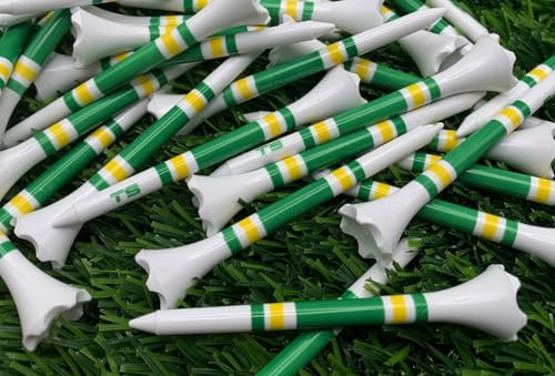 TRUESTRIKE Premium USA Golf Tees – 3¼" or 2¾" Durable Plastic Performance Tees (100 Pack) – Made in USA – Bulk Value Pack - Green Jacket 2 3/4 by TRUESTRIKE - Image 3