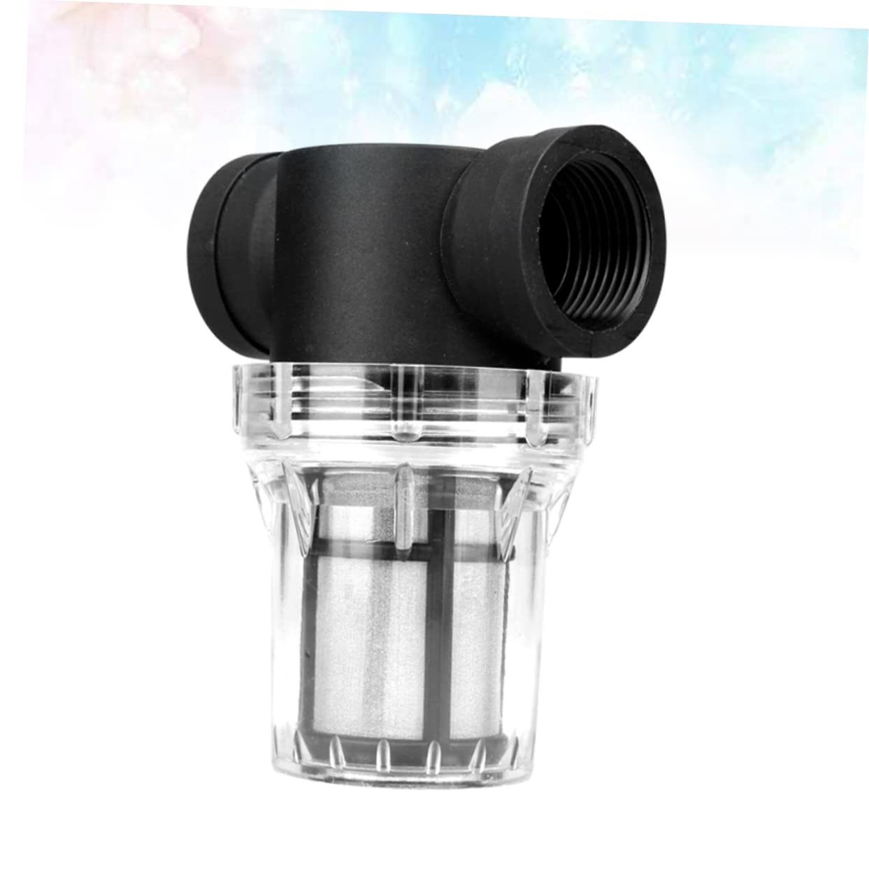 Angoily Transparent Pre-Filter Water Purifier with Mesh Network Easy Installation High Efficiency Filtration Leakproof Design for Faucet Use
