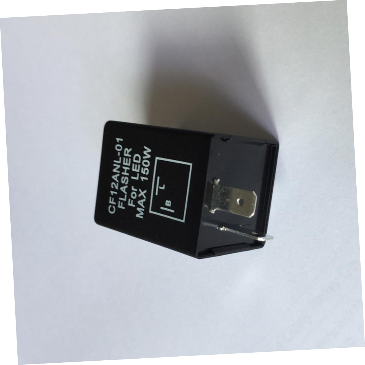 12V LED Flasher Relay Pin Electronic Blinker for Car Motorcycle Turn Signal Easy Install Fix Flashing Issues Black
