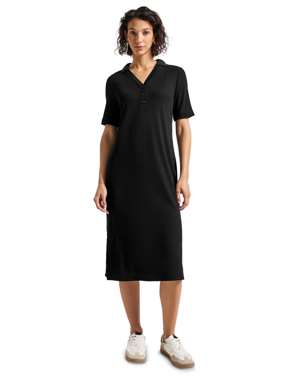 Street One Abito Polo con Struttura a Costine Donna