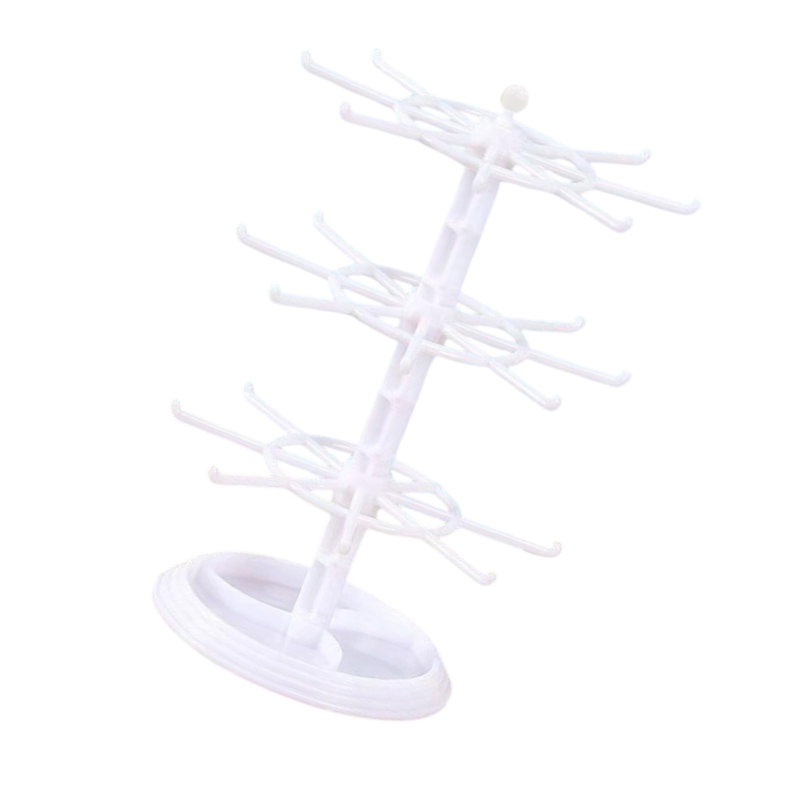 Msioytog Multipurpose Space Saving Rotating Jewelry Reinforced ABS Structure Home Decoration Use Stylish Holder