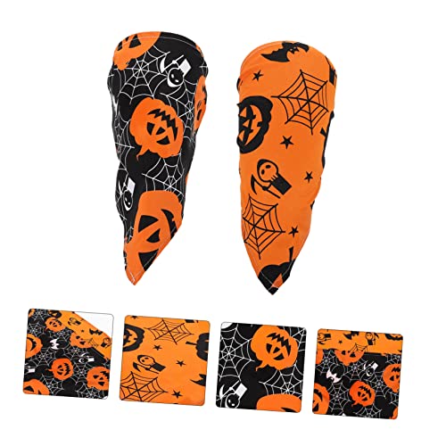 PATKAW Lenço Hijab 2 Pçs Babadores Bandana Amarela Acessórios Cosplay Bolso Preto Lenço De Abóbora D