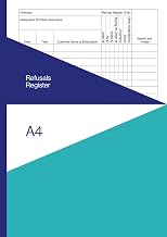 Refusals Register A4: Log Book to Record Refusal of Sale of Alcohol / Age Restricted Items